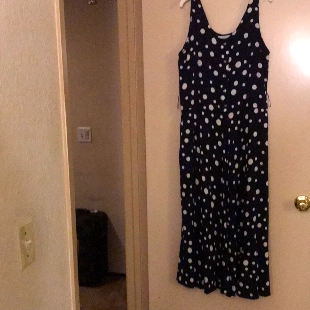 Navy Blue Polkadot dress